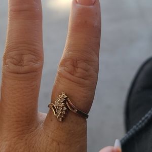 3/4 CT Diamond Waterfall Ring